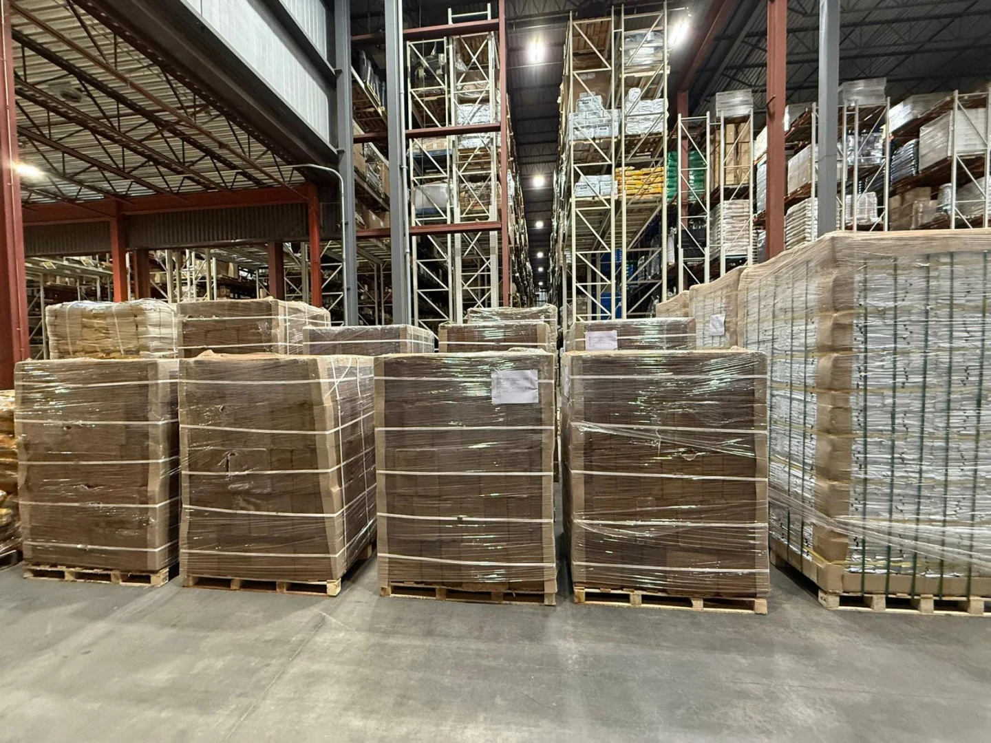 Coco coir pallet ready for US freight shipment