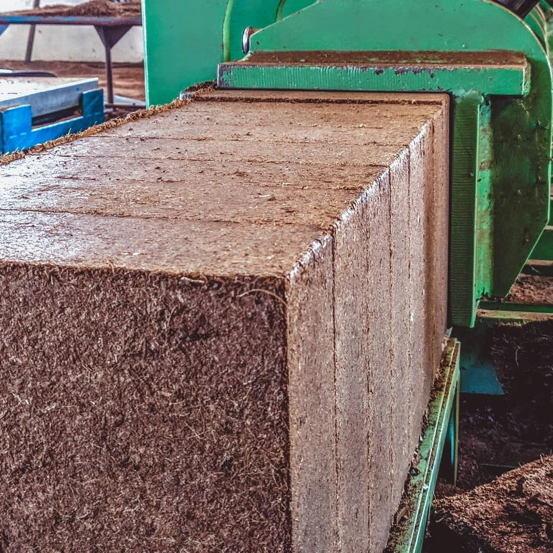 Coco coir production at Avee Cocoseller manufacturing facility Tamil Nadu India